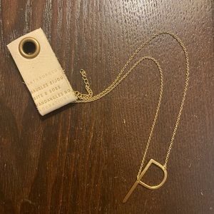 Monogram pendant necklace